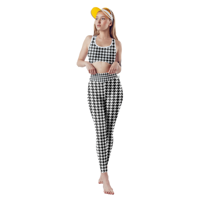 Houndstooth Fitness Set